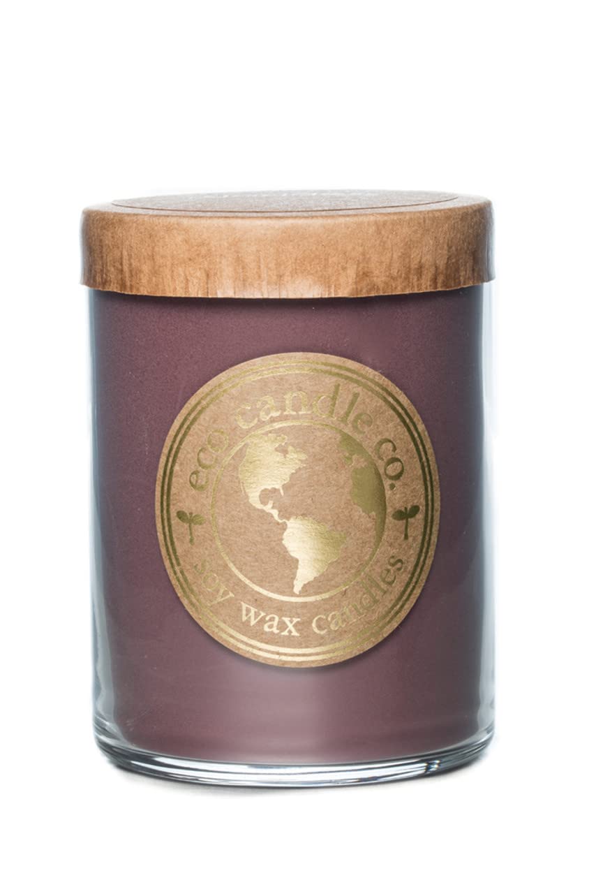ECO CANDLE CO. Recycled Candle, Goddess, 18 oz. Double Wick - Scents of Patchouli, Jasmine, Sandalwood, Cinnamon, Vetiver, & Musk - 100% Soy Wax, Hand Poured, Phthalate Free, Midwest Soybeans
