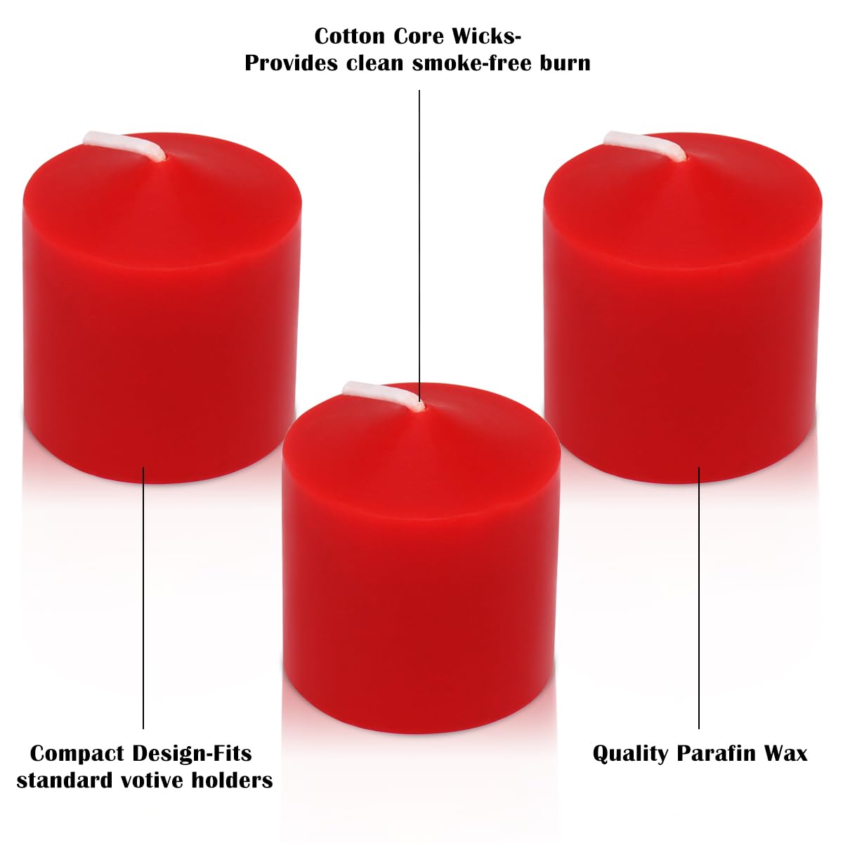 8 Hour Burgundy Votive Candles for Weddings Party Christmas and Emergency, Set of 9 Unscented Bulk Candles for Restaurants and Home Decoration