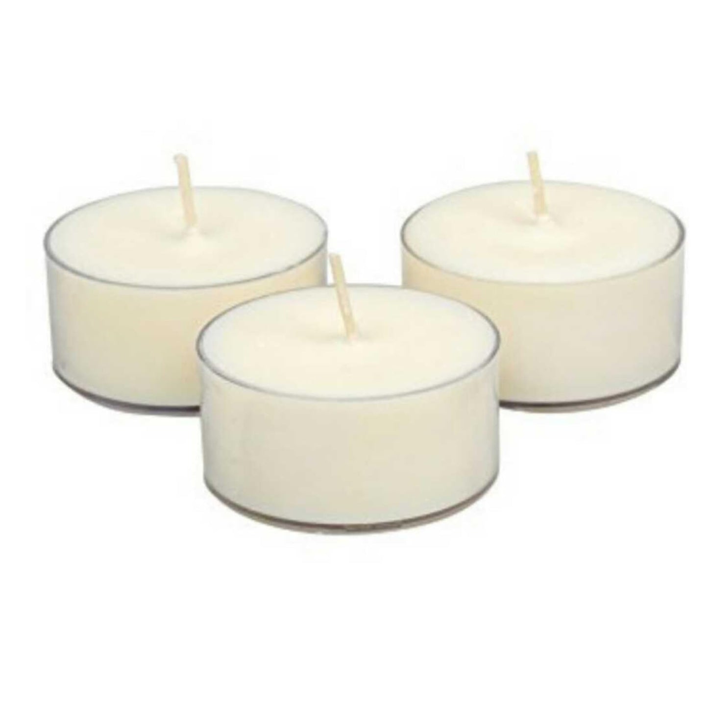 Soy Tealight Candles - 25 Unscented - All Natural Color - Clear Cup Candles with 6 to 8 Hour Burn Time - by Soyworx