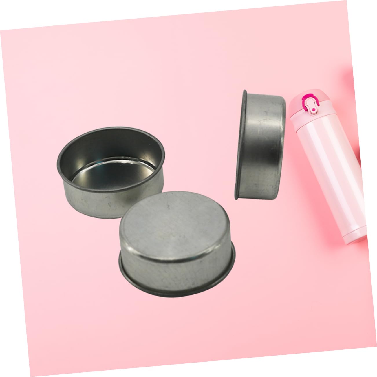 DOITOOL 10pcs Galvanized Iron Candlestick Tealight Candle Tins DIY Jars for Cosmetics