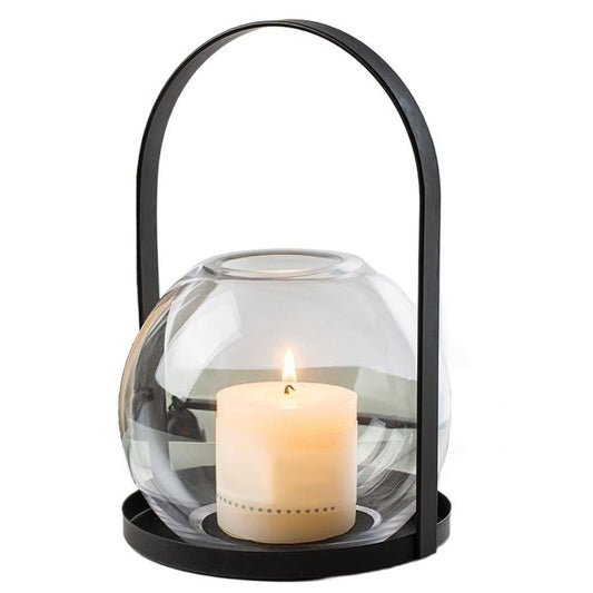 KUYWLMKMZZ Candlestick Holder Indoor Glass Candle Holder Candle Holder Decorative Ornament Candle Lamp Post Suitable for Living Room Kitchen Dining Room Candle Holders (Color : A, Size : Small)