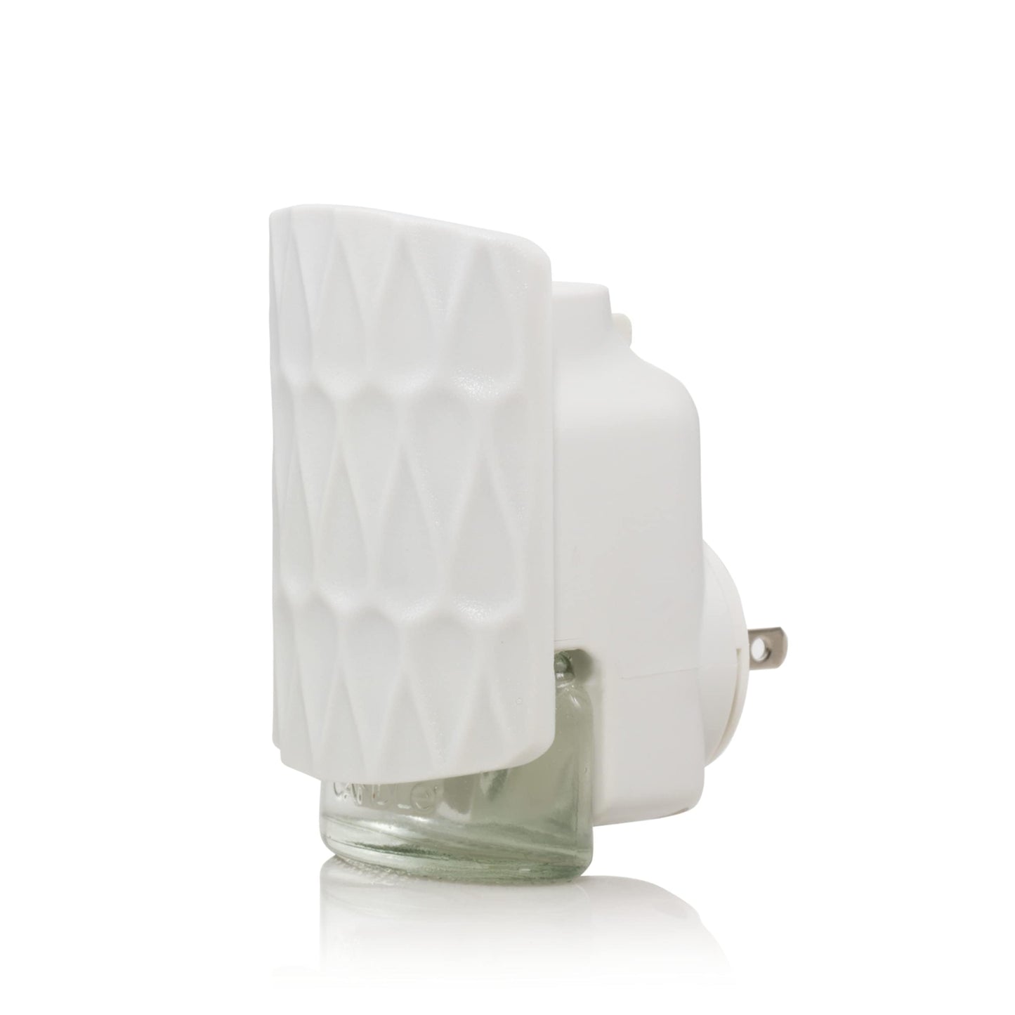 Yankee Candle ScentPlug Diffuser Warmer for Plug in Air Fresheners, Fragrance Warmer, Decorative Organic Pattern White Design (Pack of 1)