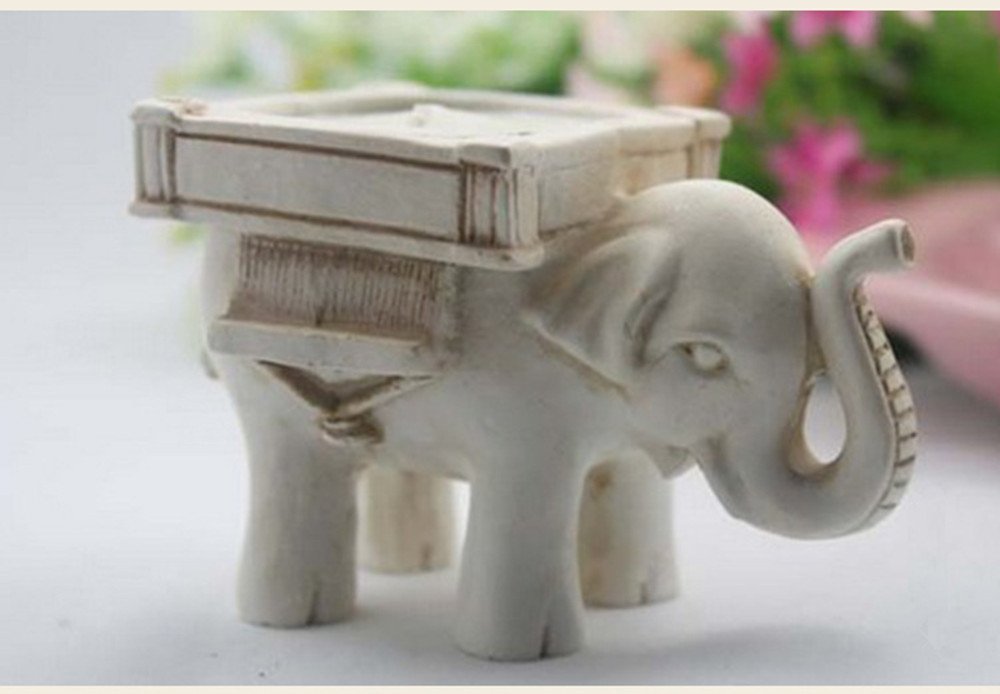 Scented Candle Holder Candleholders for Votive Birthday Candles Tea Light Holders Set 2 Pack Elephant Design
