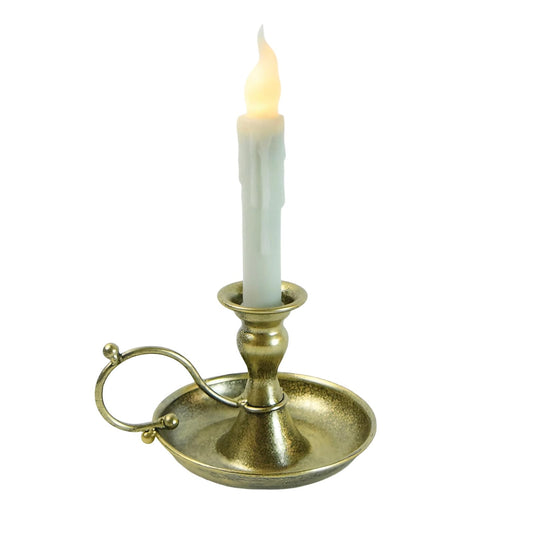 Elegant Antique Metal Holders and Flamless LED for Living Room and Special Event Decors with Secure Base Festival LED