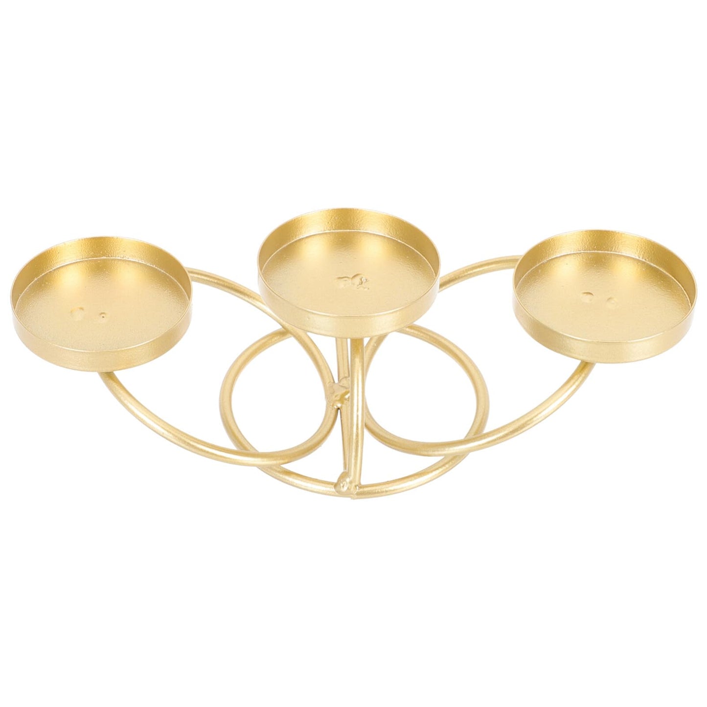 Beaupretty Metal Candelabra Candle Holder 3 Arms Candle Holders Christmas Metal Candelabra Taper Candle Stand Retro Candle Stand Candlestick Cup for Fireplace Table Wedding Decoration