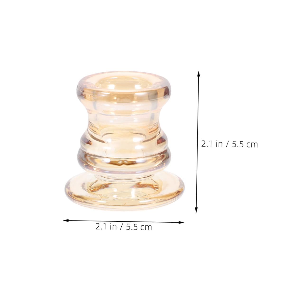 Amosfun 6pcs European Style Glass Tealight Candle Holders Elegant Centerpieces for Weddings Romantic Dinners Home Decor Stable Construction for Use