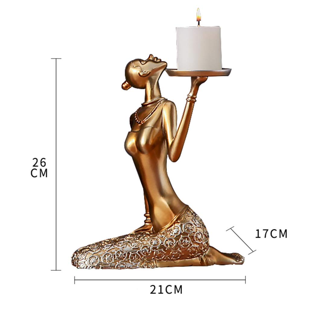 XILIN-1987 Candle Holderss Creative Candle Holder Living Room Table Decoration Candlelight Dinner Props Candle Holder Decorative Candlestick (Size : A)