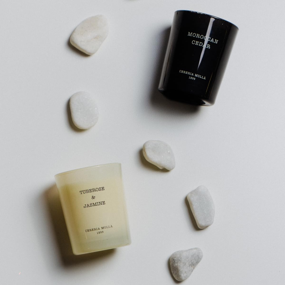 CERERÍA MOLLA 1899 | MINI Turberose & Jasmine Candle | 70 g Aromatic Candles | 20 Hours Burn Time | Candle with Natural Fragrances | Recyclable Packaging | Artisan Candle