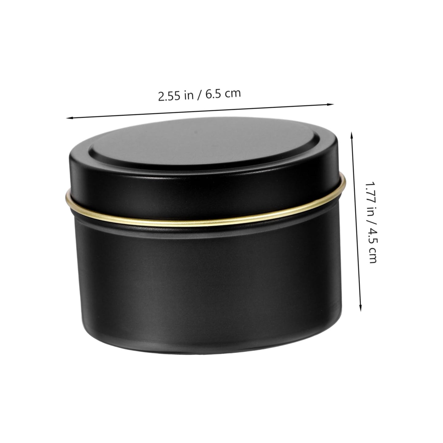 HAKIDZEL 4pcs Metal Can Candle Jars Aromatherapy Candle Holder Diy Tealight Tins