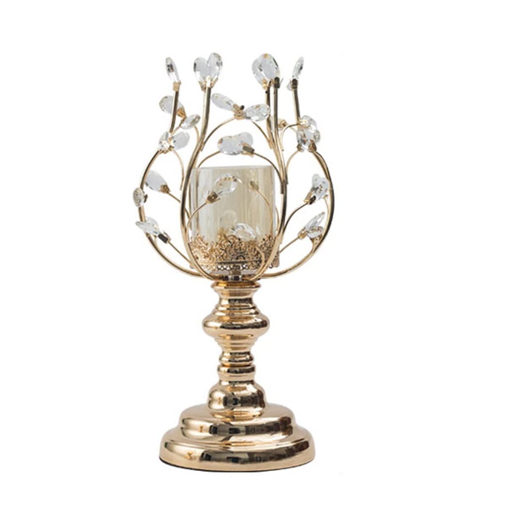 WAOCEO Candlestick Holders Aromatherapy Candle Holder Crystal Candle Holder Ornaments Light Luxury Home Table Candle Light Dinner Props Romantic Candle Holders (Size : B)