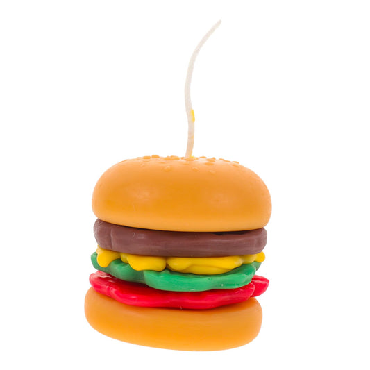 JHKNNK Burger Shaped Scented Candle Mini Paraffin Wax Tealight Candle Decorative for Home Décor and Birthday