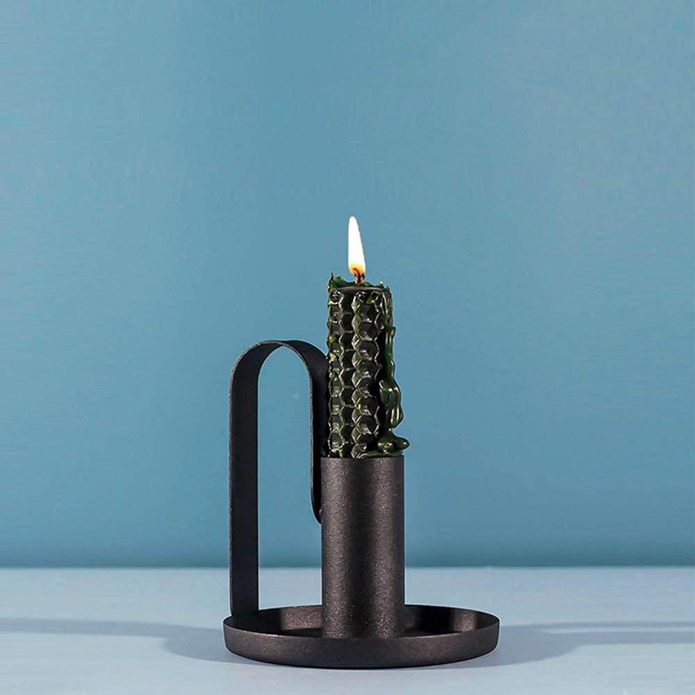 Candle Sconces Wrought Iron Candle Holder Black Candlestick Holders Candle Holders for Wedding, Dinner, Party Decoration Candle Holder