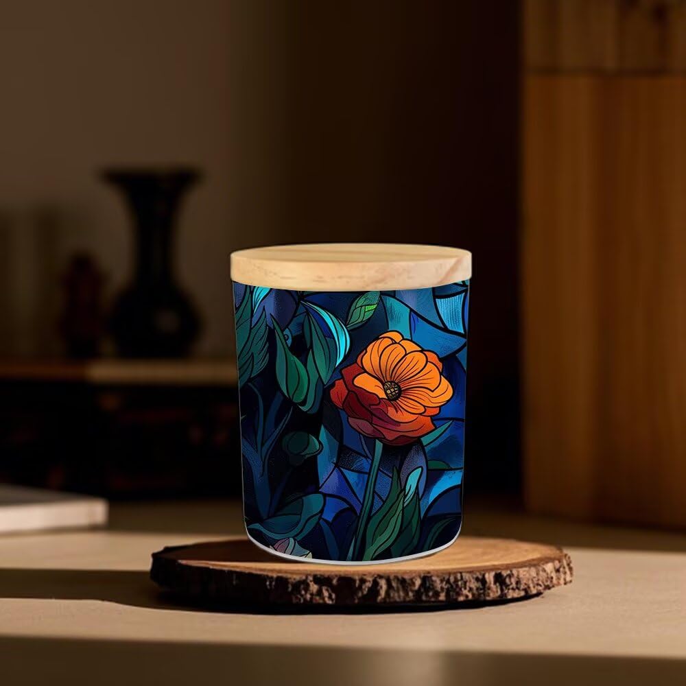 Cat Tealight Candle Holders,Stained Glass Cat Tea Light Candle Holder,Animal Candle Jar Lamp Led Light for Table Centerpieces,Weddings,Baby Showers,Parties,Home Decor