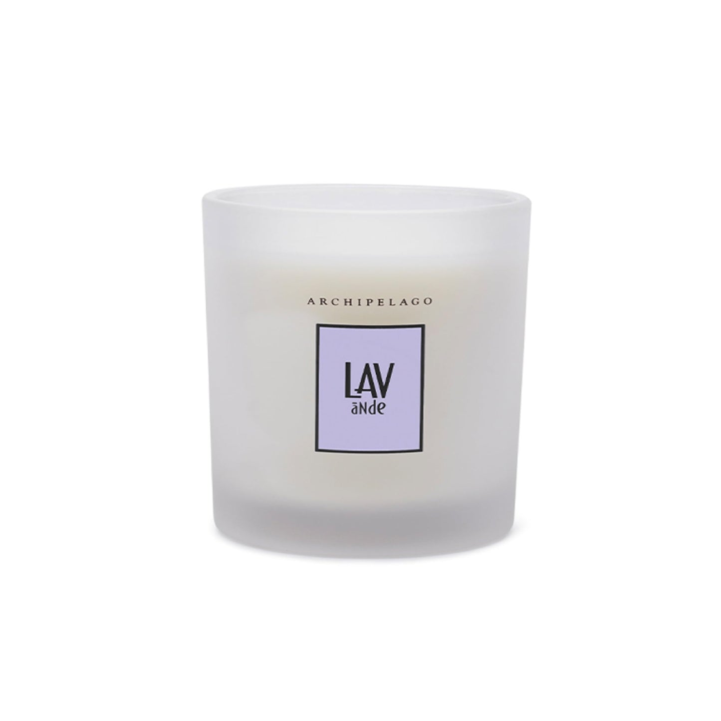 Archipelago Botanicals Hand-Poured Soy Wax Blend Scented Candle with Fragrance Oils, Lead-Free Cotton Wicks, Glass Candle Jar with Gift Box, Burns Approx. 60 Hours, Lavende, 10 Oz.