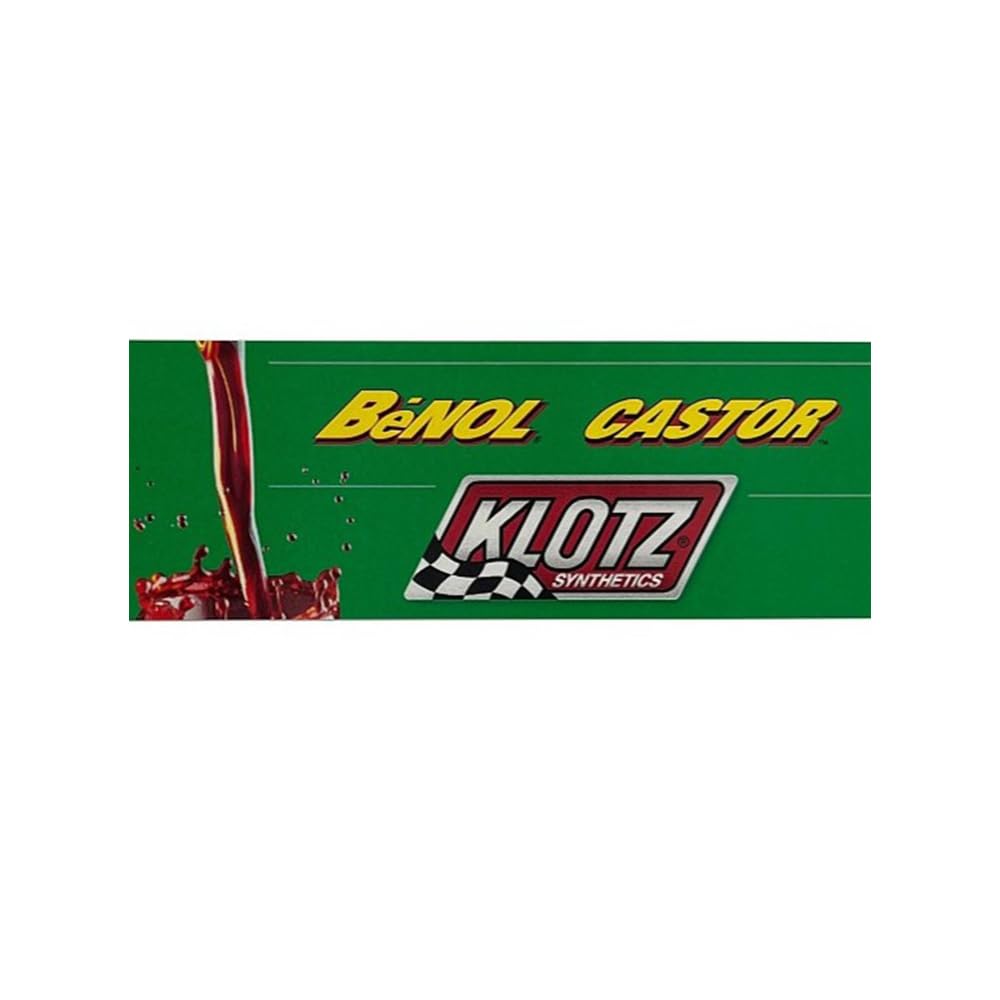 Klotz Race-Scented Candle with BeNol Caster Oil Scent - 1 8oz Candle - Burns up to 30 Hours, Smells Like BeNol Castor Two-Stroke Engine Oil