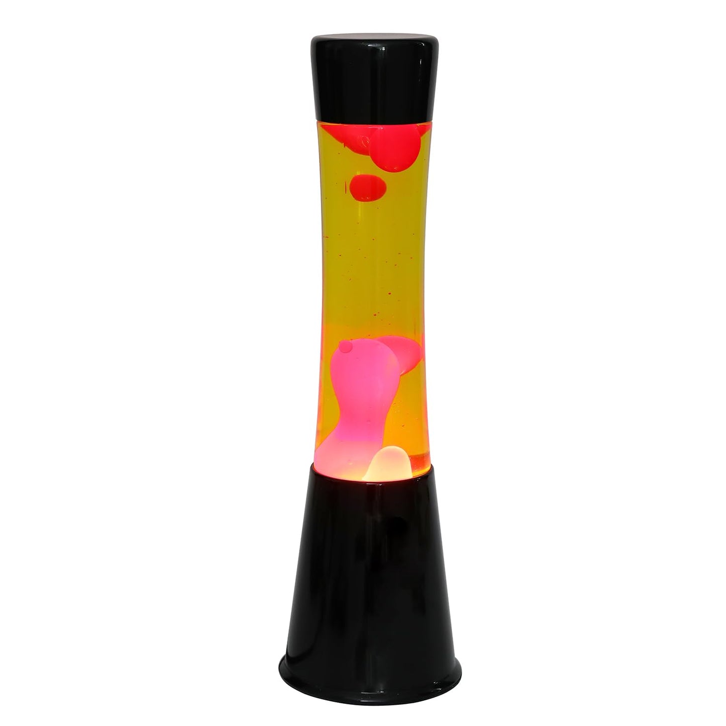 ITOTAL - Lamp with Internal Movement of Colored Bubbles/Colorful Flow and Hypnotic Wax 3.74 x 15.74 in/with US Plug (Yellow & Red)