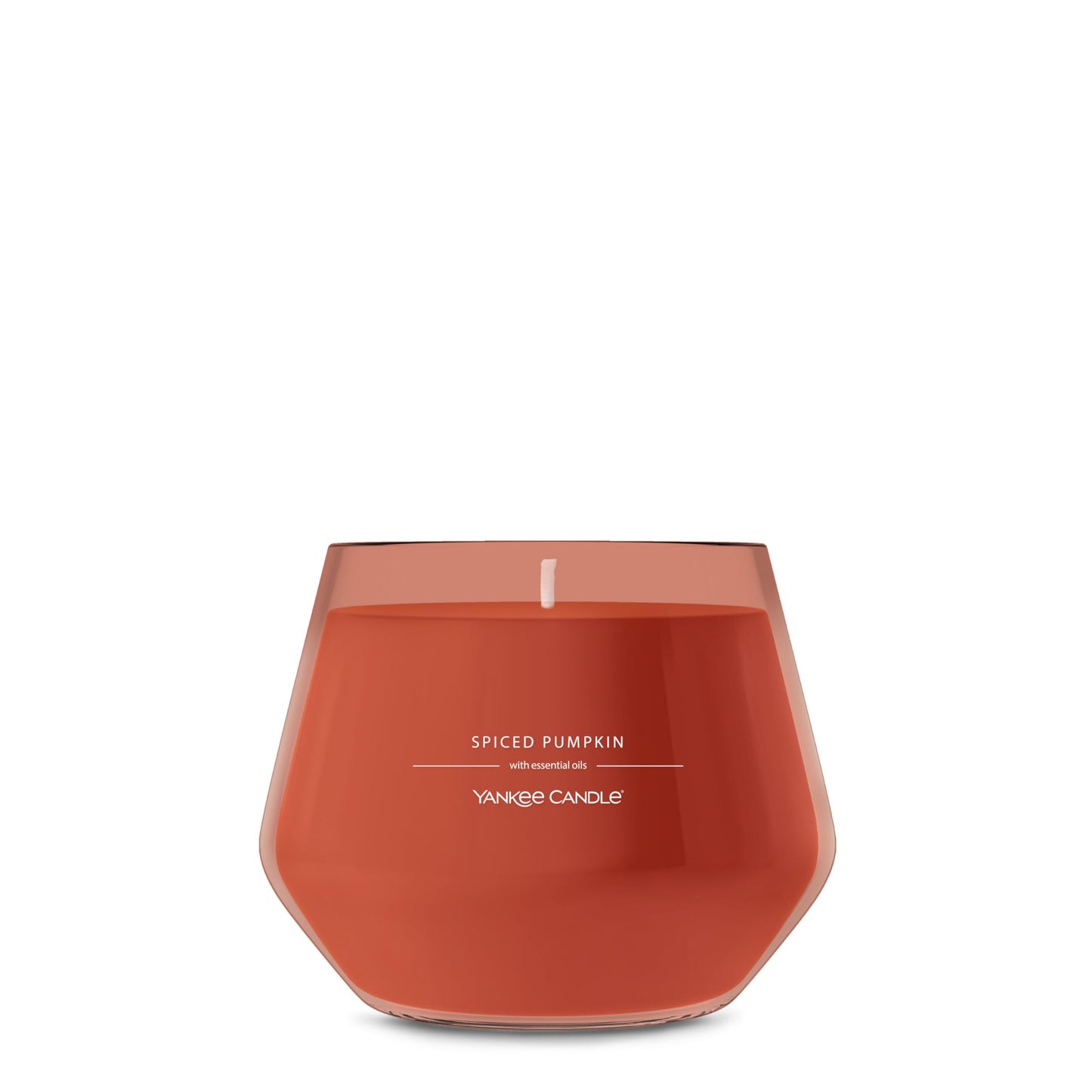 Yankee Candle Studio Scented Candle, Single Wick Jar Candle for Home Fragrance, Premium Plant Wax Blend, Long Lasting Burn, Spiced Pumpkin (Pack of 1)