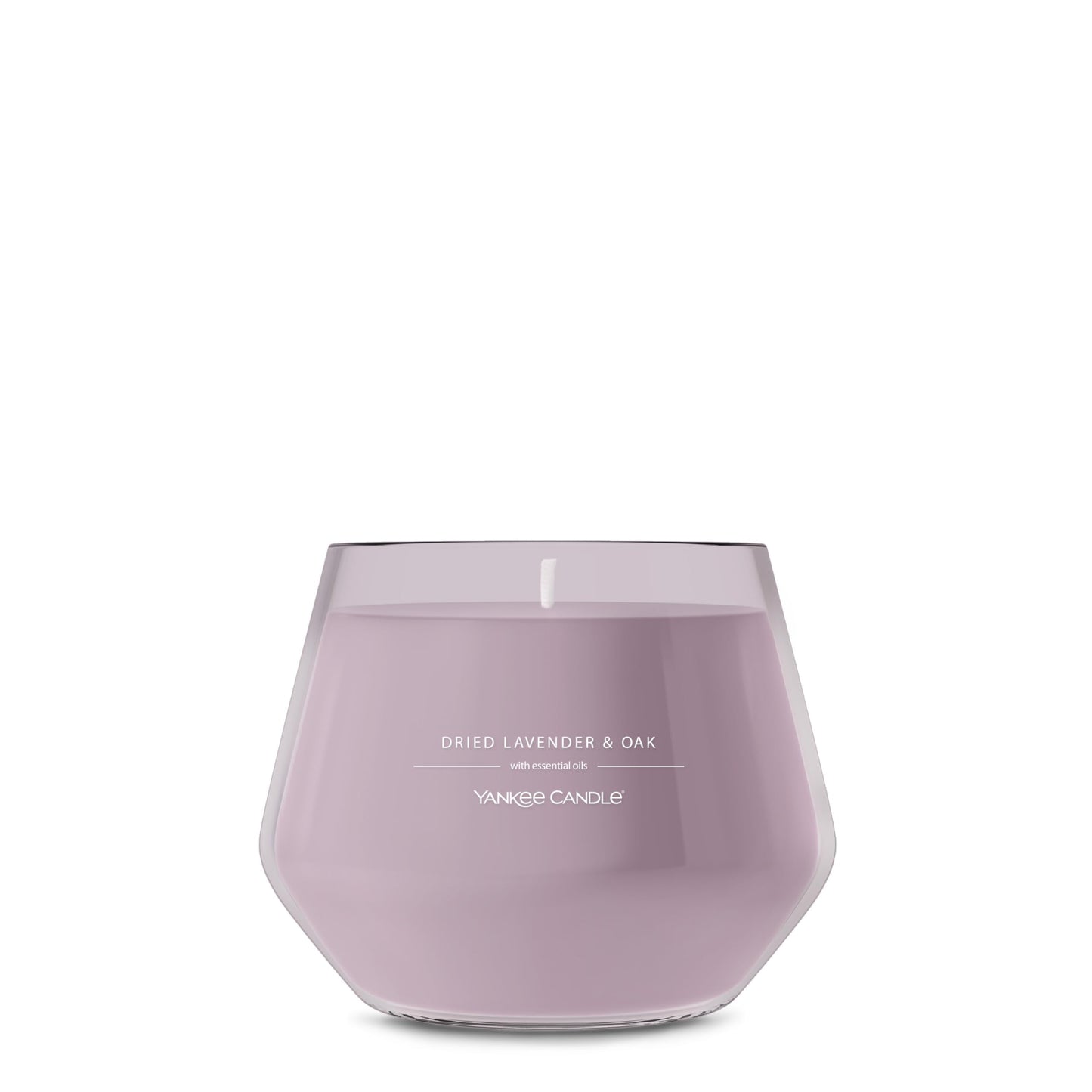 Yankee Candle Studio Scented Candle, Single Wick Jar Candle for Home Fragrance, Premium Plant Wax Blend, Long Lasting Burn, Dried Lavender & Oak (Pack of 1)
