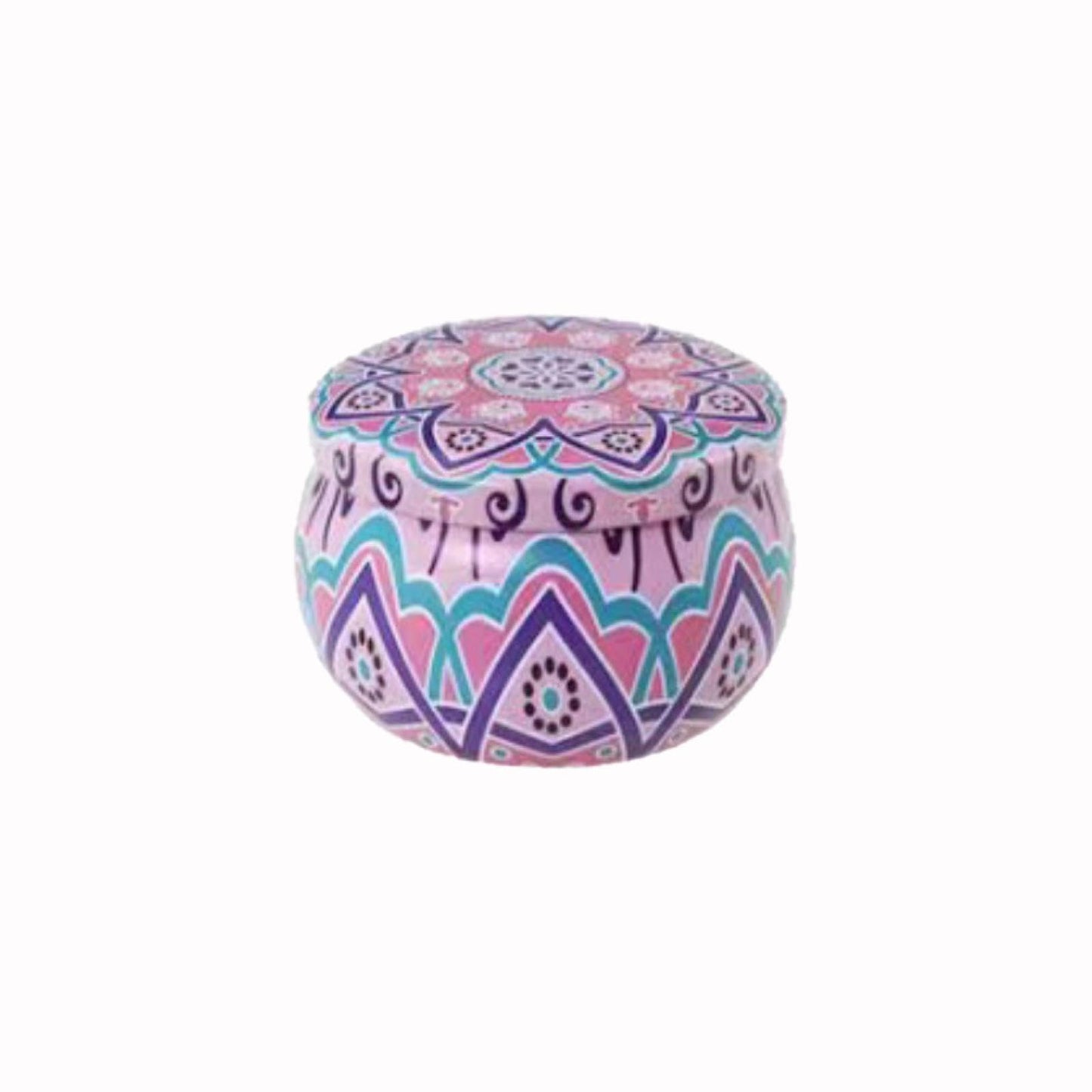 FWJUNHUYC Scented candle tin can drum metal packaging tinplate gift candy scented candle set tin box