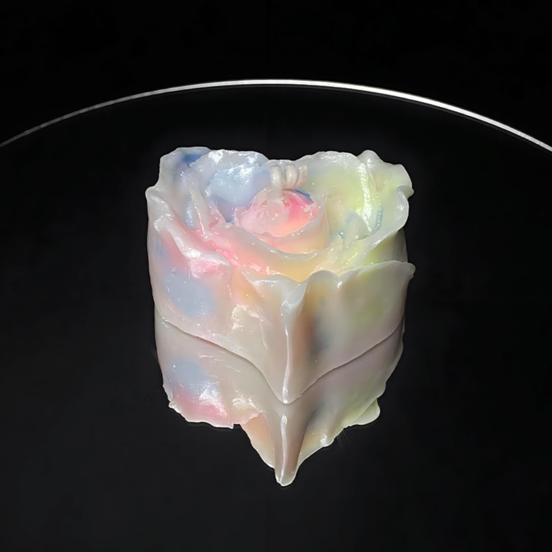Glow in The Dark Candles for Wax Play & Massage - Low Temp Body Safe, Romantic Adult Candles (3, Heart)