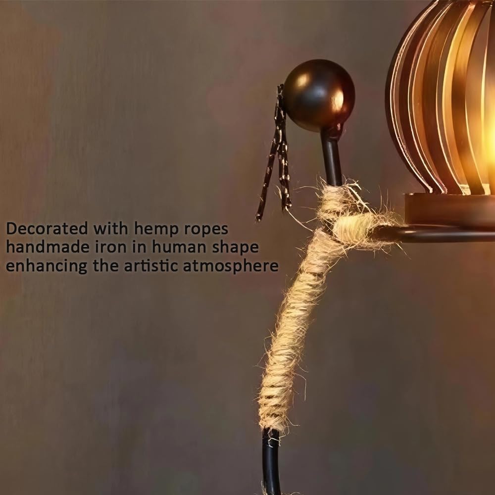 Candle Holder Decor for Centerpieces, Tea Light Candle Holder for Home, Bar, Restaurant, Hotel Dinning Table Decor, Handmade Iron Craft (Style G)