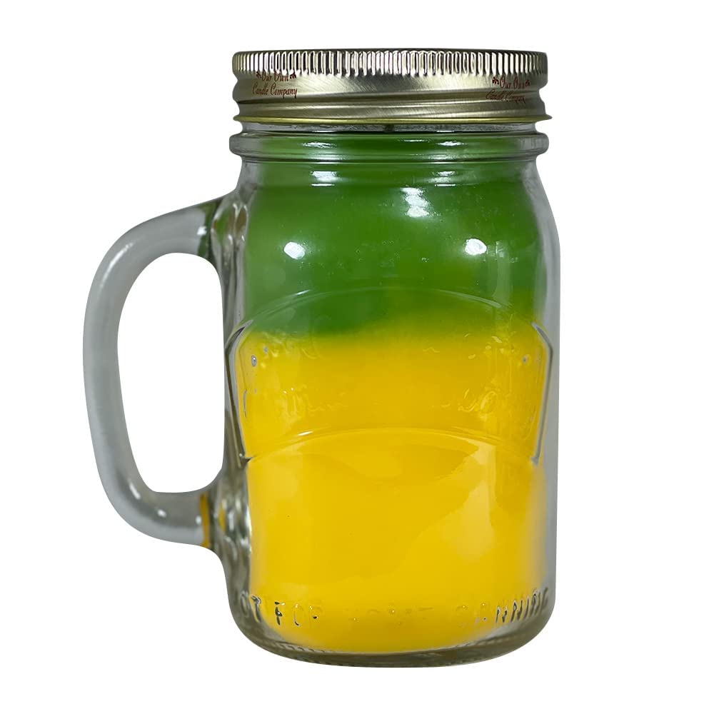 Our Own Candle Company, Pineapple Punch Scented Mason Jar Candle, 100 Hour Burn Time, 13 Ounces