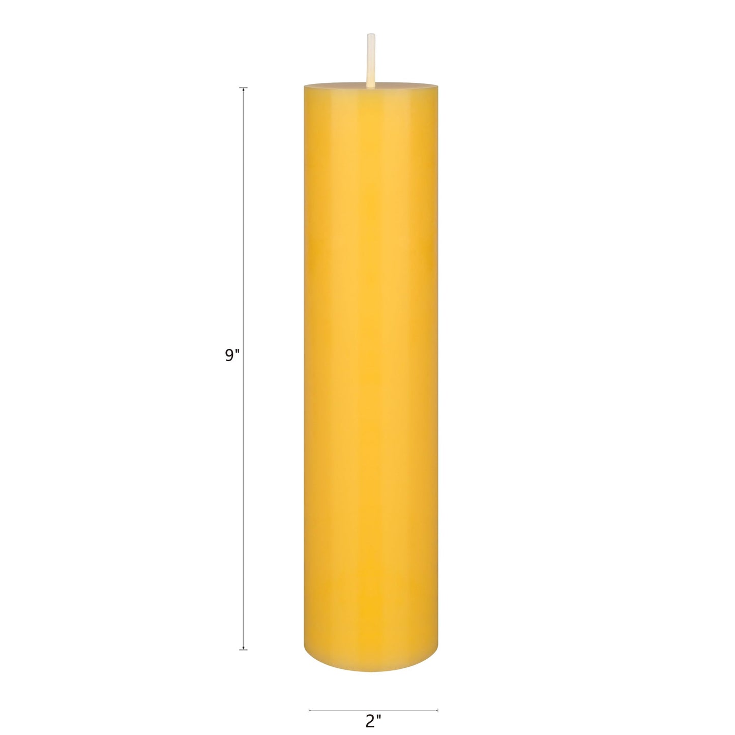 Mega Candles 6 pcs Scented Solid Citronella Pillar Candles, Hand Poured Wax Candle 2 Inch x 9 Inch, Indoor & Outdoor Use, Camping, Festivities, Events, Party Usage, Patio, Barbecue BBQ, Picnics