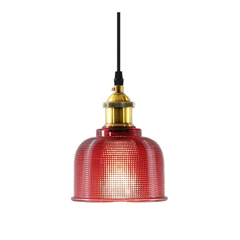 vsGotber Pendant Lights Kitchen Island Stained Glass Chandelier Creative Bedroom Living Room Cafe Bar Flower Cover Retro Bedside Lamp Single Head Chandelier E27 Ceiling Colored Glass Lamps,