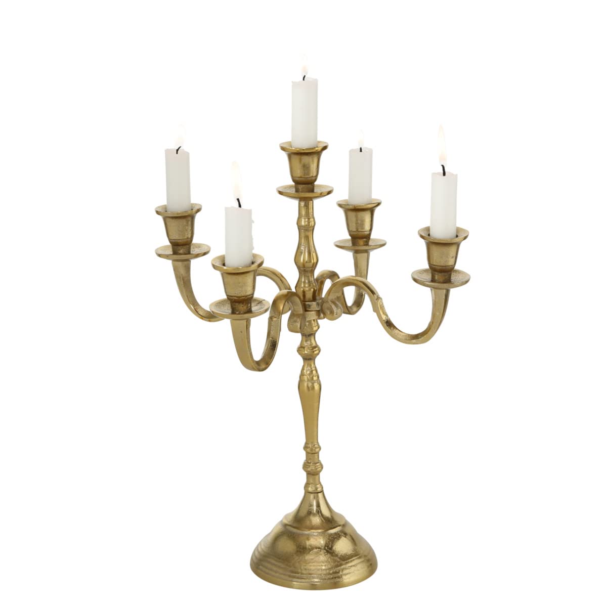 Boltze Victoria 6697800 Candle Holder Metal Silver Decorative Dining Table Chest of Drawers Elegant Design Without Candles