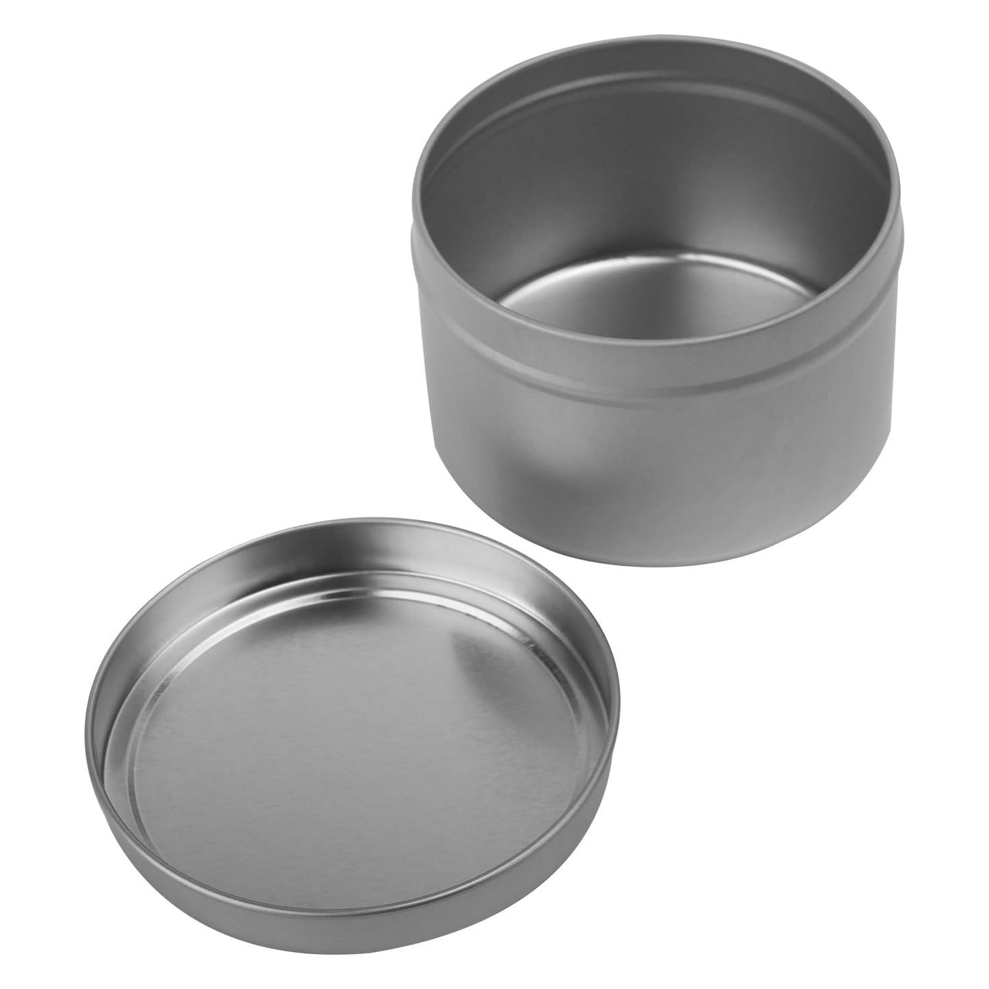 GENHAKON 36 Packs 8 oz Silvery Candle Tins, Bulk Candle Making Tins, Candle Making Jars for Making Candles