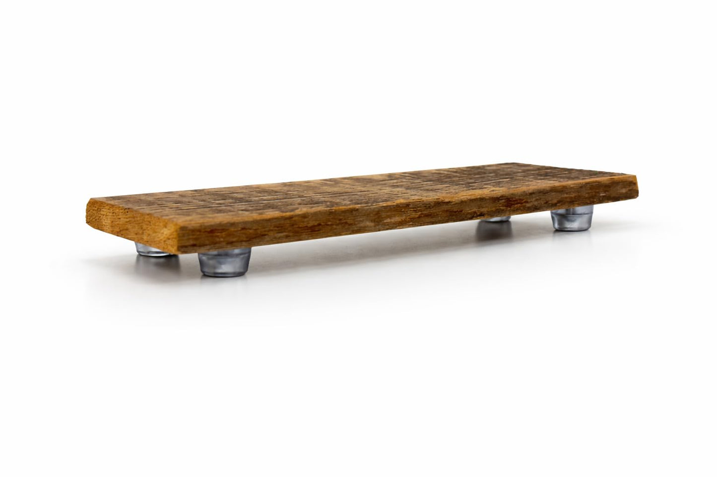 Rustic Revival | Barnwood Soap Tray Wood Counter Top Riser Pedestal Rustic Reclaimed Wood Soap Stand for Kitchen, Bathroom, Soaps, Essential Oils, Incense, and More! (3.5x10 inch Tray)