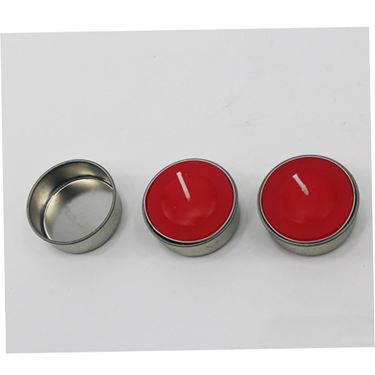 ULDIGI 10pcs Tealight Candle Tins Iron Candlestick Containers for DIY Crafts Skincare