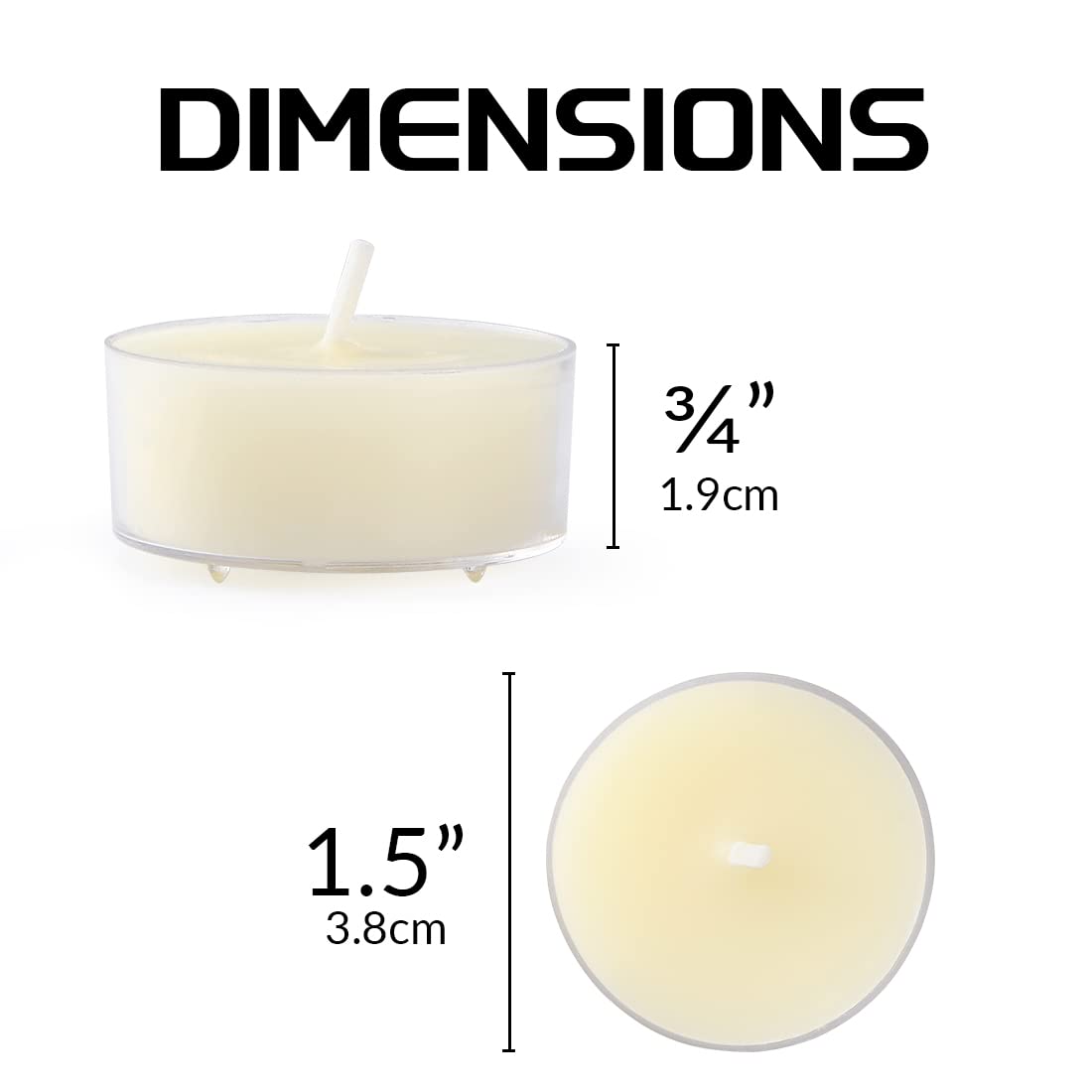 36 Count Pure Beeswax tealight Candles Bulk -Small Beeswax Candle Natural Scent Organic Smokeless Candle - Off White