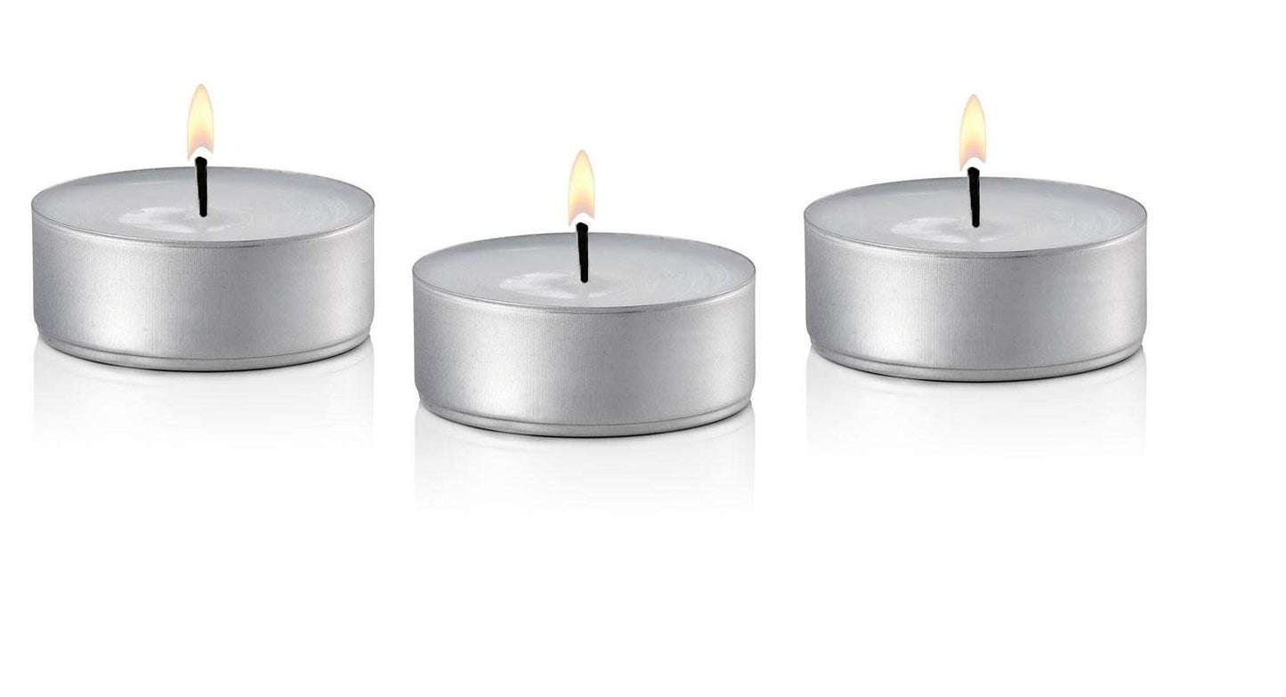 Premium Unscented 12 Hour Oversize Mega Tea Lights Candle in Aluminum Cups for Home Décor, Wedding Receptions, Romantic Dinner, Restaurants, Spa, Hotels, Holiday Decorations and Ambience - Set of 240