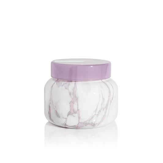 Capri Blue Modern Marble Jar Candles - Luxury Candles for Home Scented - Long Lasting Soy Wax Blend - (Aloha Orchid, 19 oz)