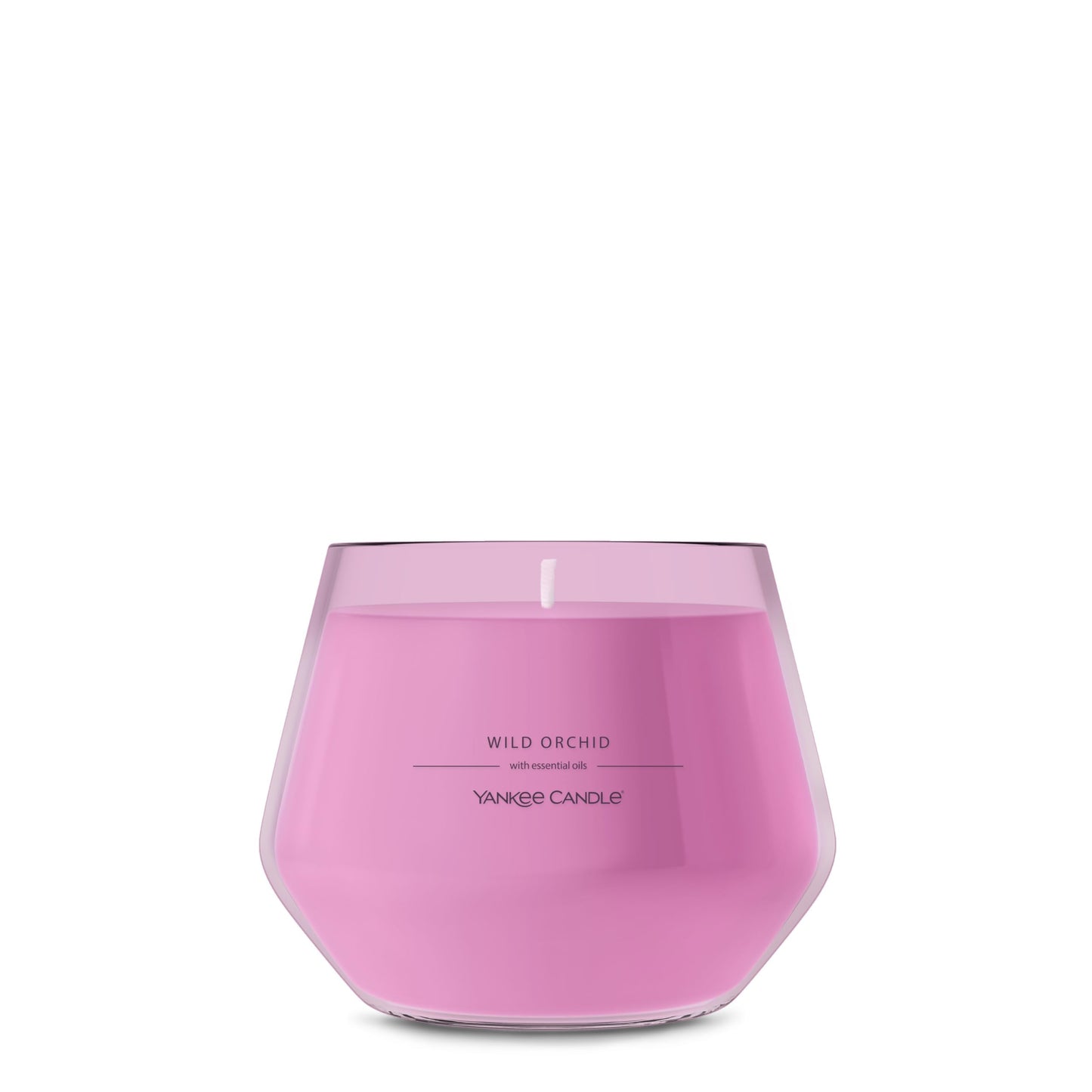 Yankee Candle Studio Scented Candle, Single Wick Jar Candle for Home Fragrance, Premium Plant Wax Blend, Long Lasting Burn, Wild Orchid (Pack of 1)