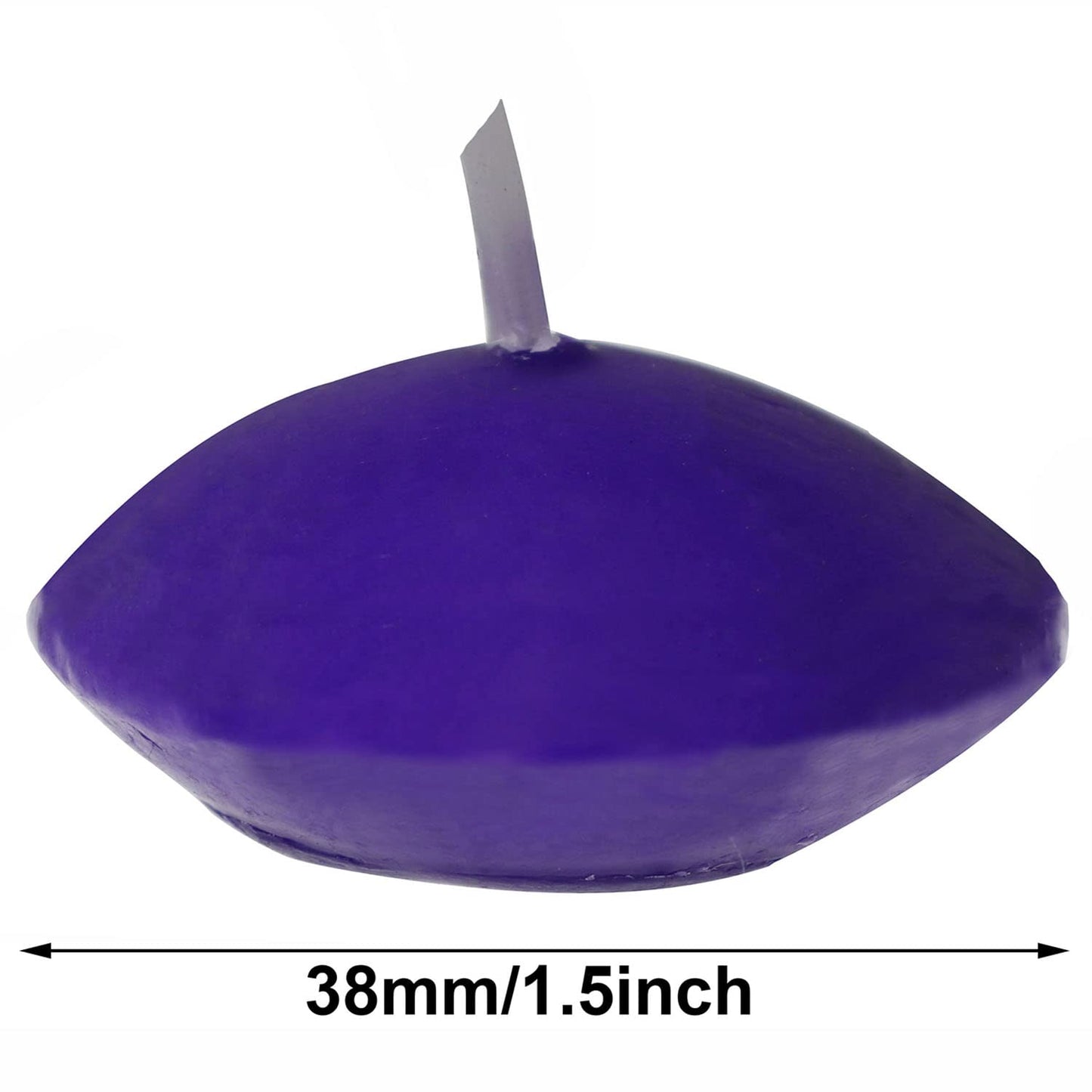 XGNG 2 Boxes 20PCS Round Burning Candles, Small Tea Light Candles, Unscented, Purple