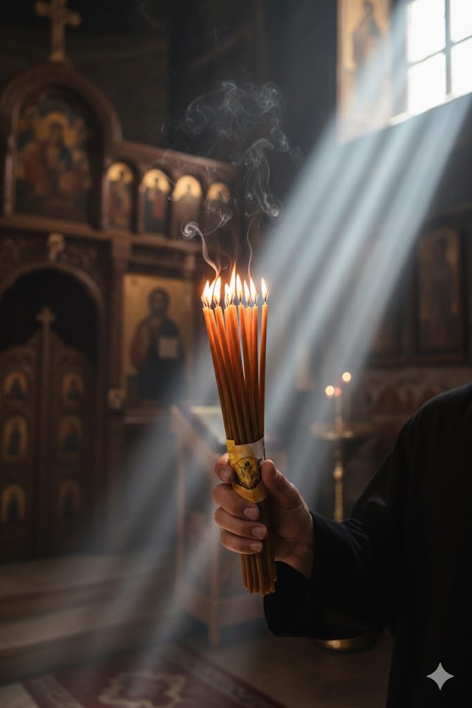 ZULUF 33 Beeswax Taper Candles Blessed at Holy Sepulchre Jerusalem – 9” Honey Scent Orthodox Church Prayer Candles, Christian Devotional Candles for Liturgy, Easter, Home Altar – 3 Bundles (99 Total)