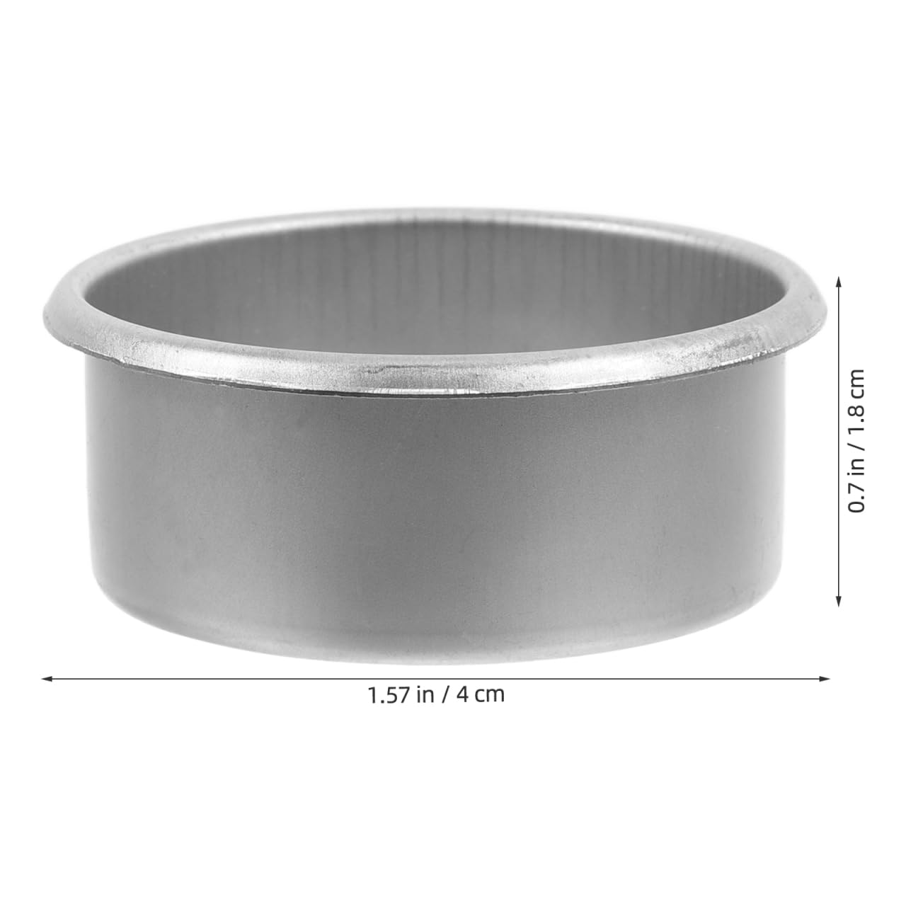 DOITOOL 20Pcs Metal Tealight Cups Round Tea Light Tins Cups DIY Empty Candle Jars Decorative Candleholder for Christmas Wedding Table Decoration