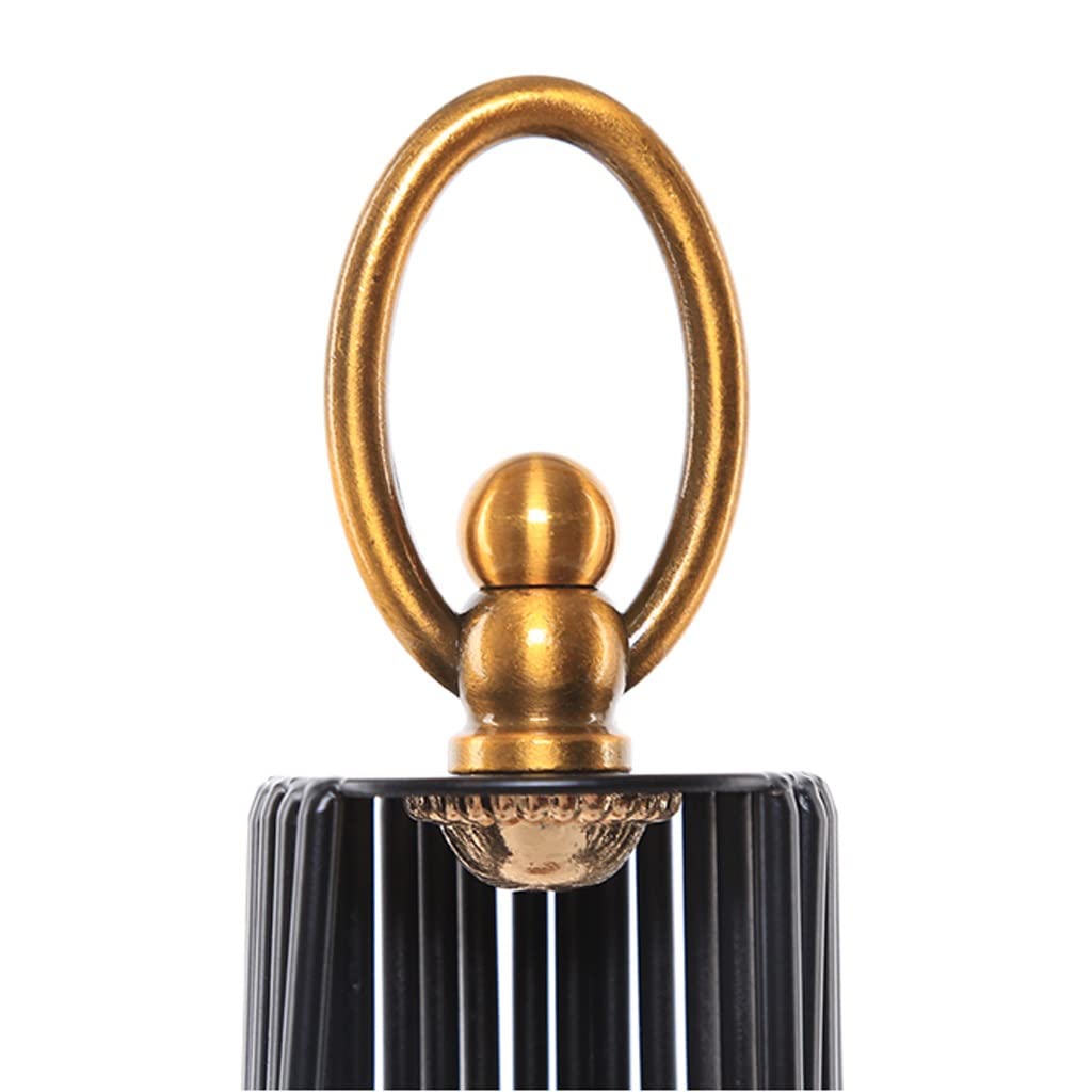 WAOCEO Candlestick Holders Creative Birdcage Candle Holder New Chinese Glass Candle Candle Holder Decoration Romantic Candle Light Dinner Props Candle Holders (Size : B)