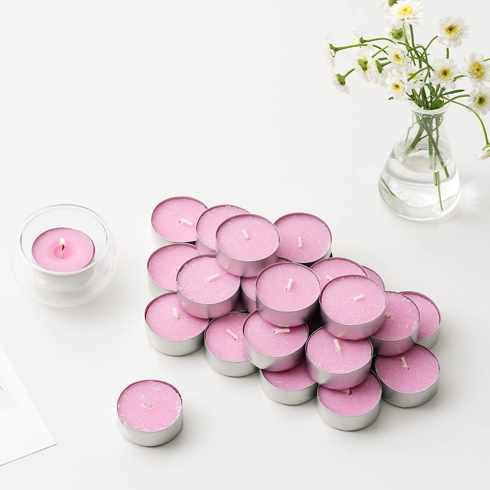 Cocod'or COCODOR Scented Tealight Candles/Winter Jasmine / 100 Pack / 4-5 Hour Extended Burn Time/Made in Italy, Cotton Wick, Scented Home Deco, Fragrance, Mother's Day
