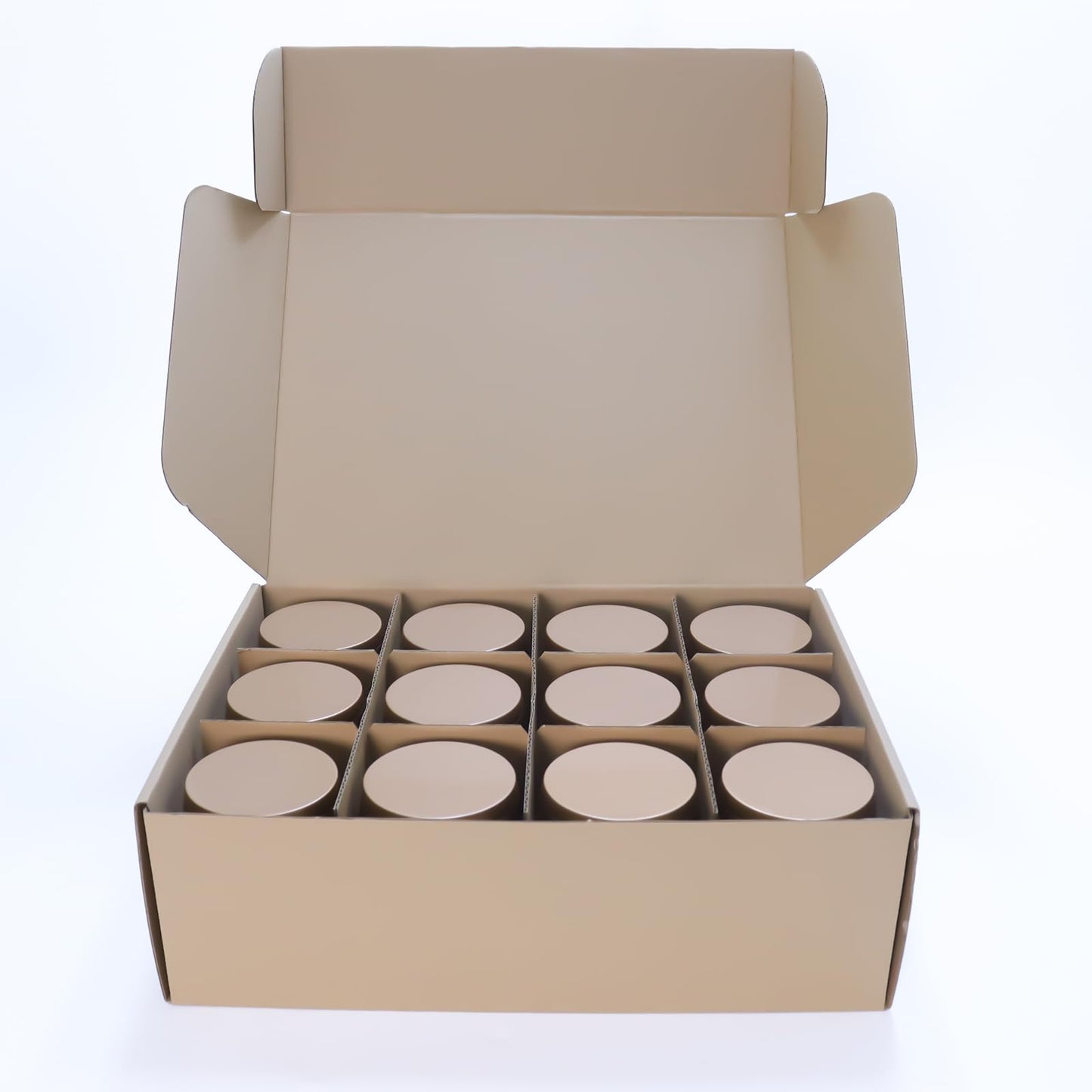 HOMAMAMOON 24 Pack 8oz Dark Glod Candle Tins for Making Candles - Bulk Metal Candle Containers with Lids. Empty Round Candle Jars for DIY & Travel. Shatterproof & Sturdy Vessels for Small Business.