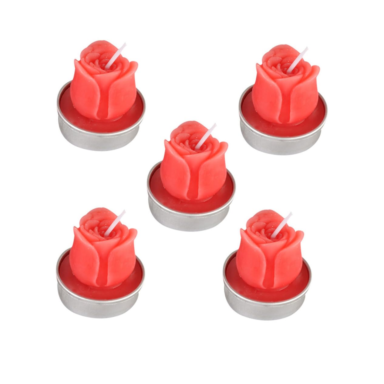 Ciieeo 12 Pack Tea Light Candles Holders Romantic Shape for Marriage Proposal Smokeless Long Burning for Wedding Party Christmas Event Dec
