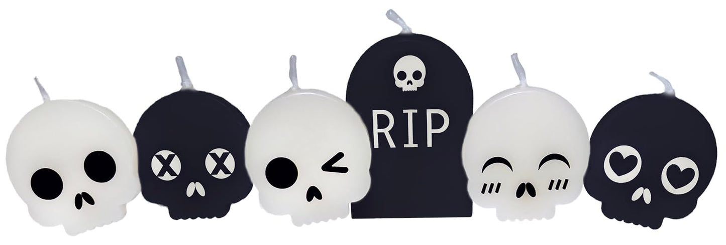 Streamline Imagined Decorative Birthday Candles - Graveyard Party (6 Candle Pack)