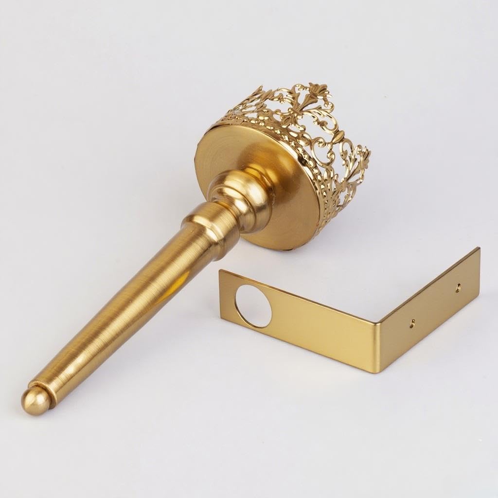 Wall Sconce Candle Holder Set of 2, Scepter Design Metal, Home Decoration for Living Room, Bathroom, Dining Room（Gold）