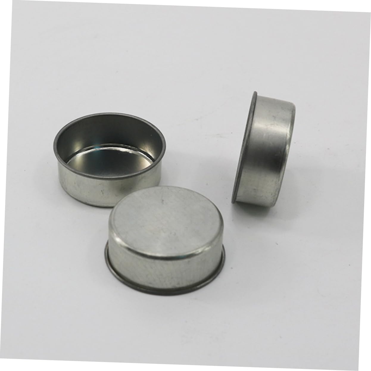 DOITOOL 10pcs Galvanized Iron Candlestick Tealight Candle Tins DIY Jars for Cosmetics