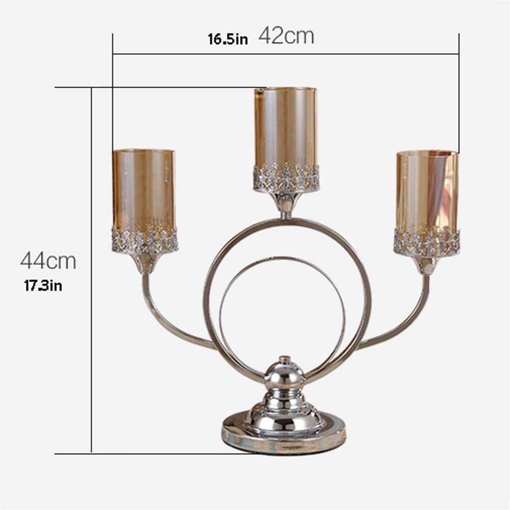 Candlestick Holders Modern Candle Holder Romantic Creative Candle Holder Wedding Decoration Candle Light Dinner Props Metal Candle Holder Ornaments Candle Holders