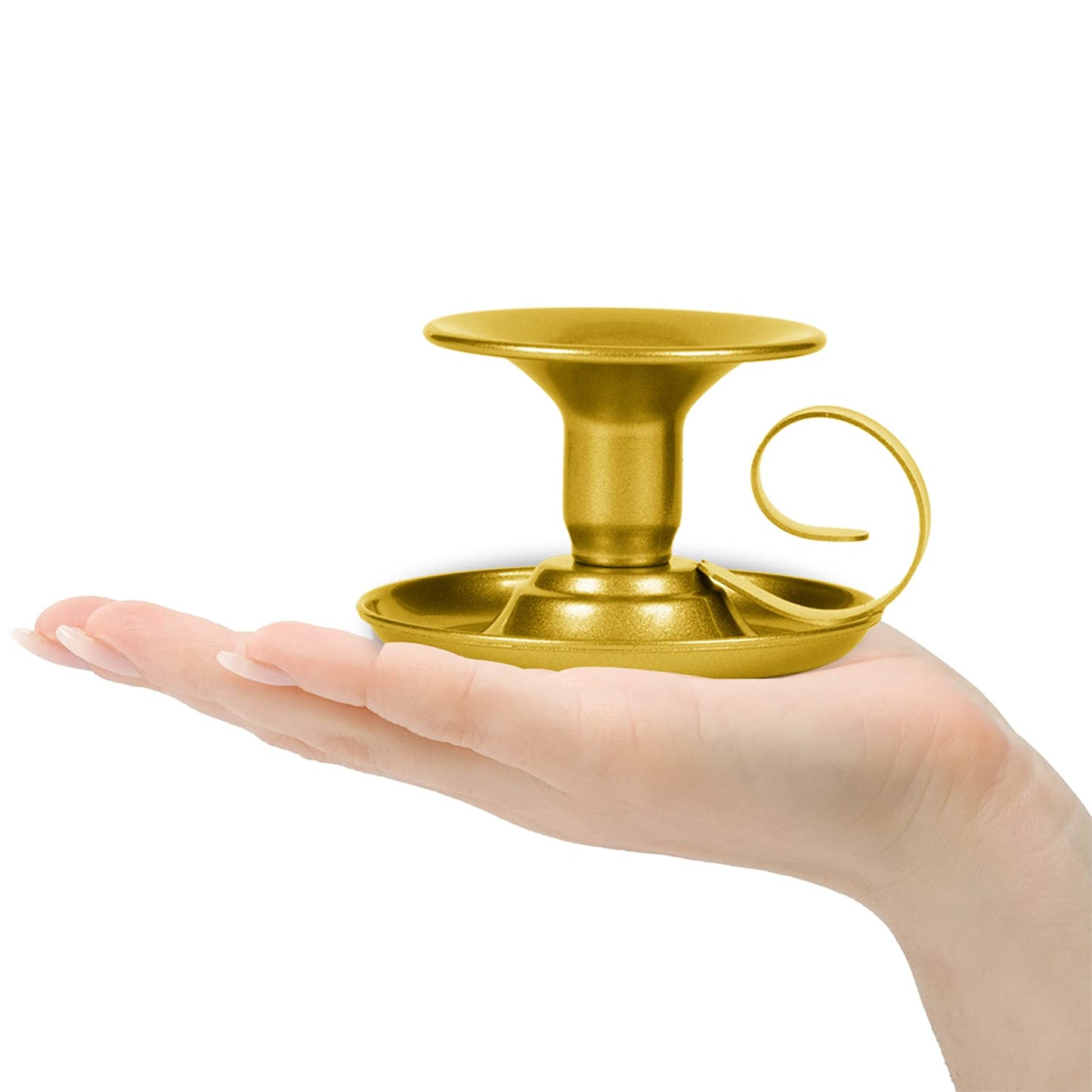 Candle Holders – 2pcs Gold Retro Iron Taper Candlestick Holder Centerpieces for Wedding, Party, Xmas, Home Table Decor (Gold,2pcs)