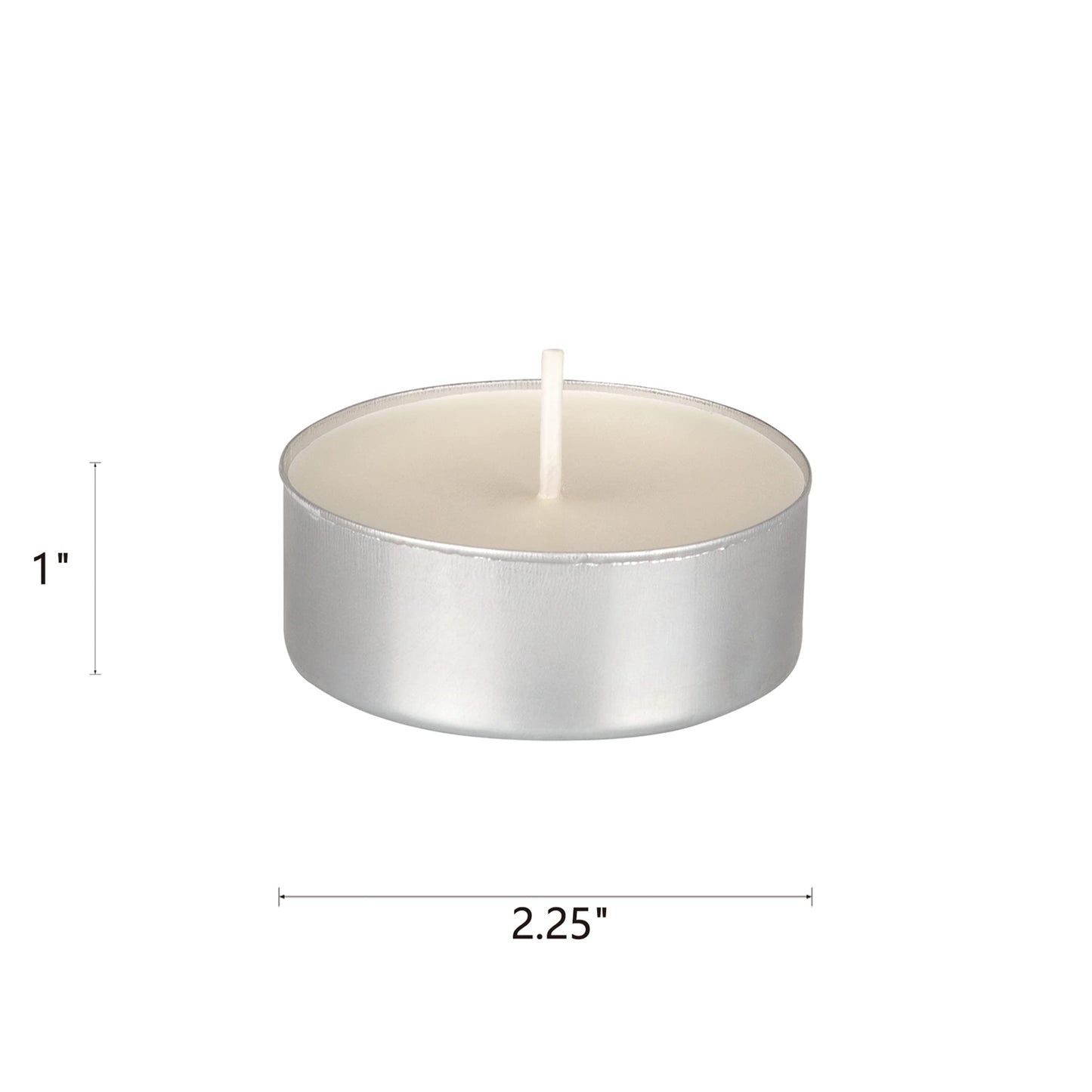 Mega Candles 4 pcs Unscented Oversize White Tea Lights Candles, Pressed Wax Candle 12 Hour Burn Time, Home Décor, Wedding Receptions, Occasions, Events, Meditations, Tranquility, Spa
