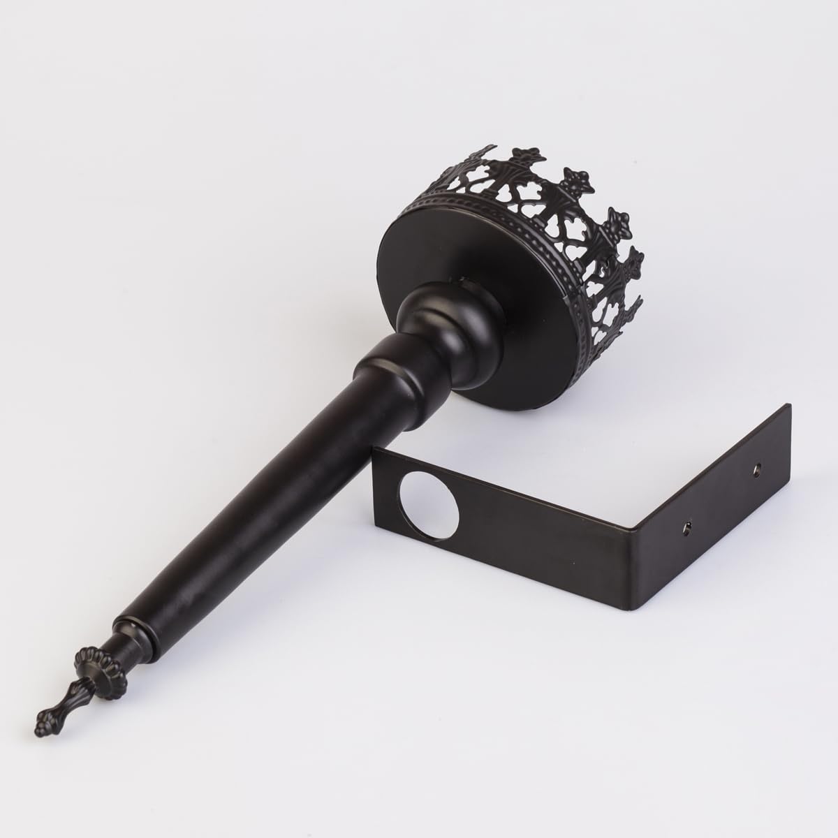 Wall Sconce Candle Holder Set of 2, Scepter Design Metal, Home Decoration for Living Room, Bathroom, Dining Room（Black）